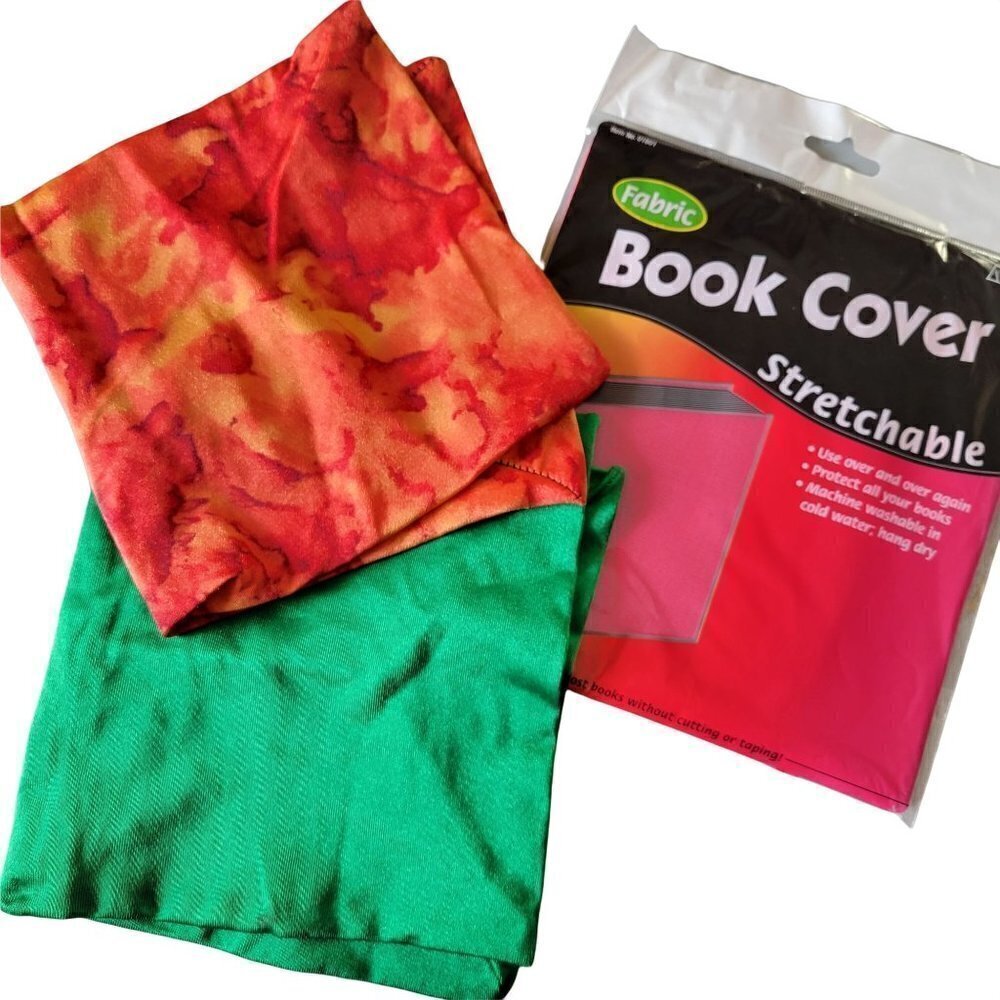 A&W Set of 3 Colorful Stretchy Elastic Fabric Textbook Protective Cover Sock